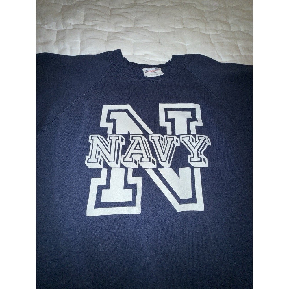 Vintage US Navy Naval Academy 90s Santee Sweatshirt XL Made In USA